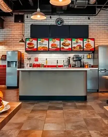 Order counter at Mirpurians Cafe