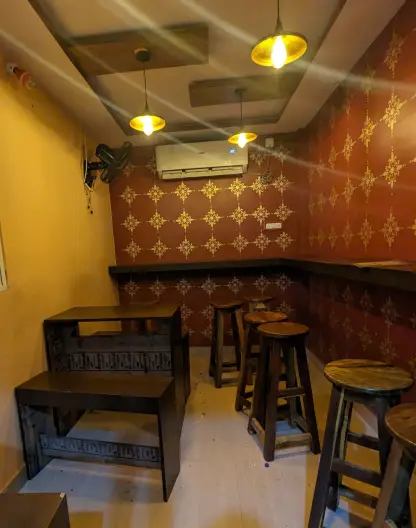 Cosy seating area at Mirpurians Cafe