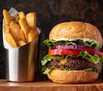 Zinger Double Burger with fries