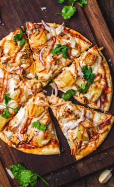 Sliced pizza